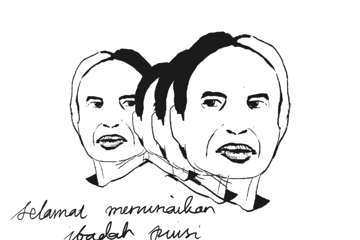 Ilustrasi esai "Joko PInjaman" Joko Pinurbo.