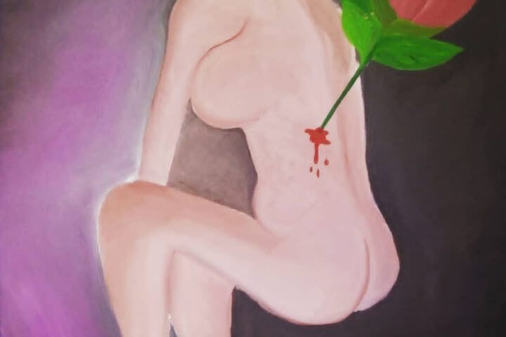 Perempuan Cibiru (Acrylic on Canvas 60 x 80 cm) - Rohmat & Madno, 2018