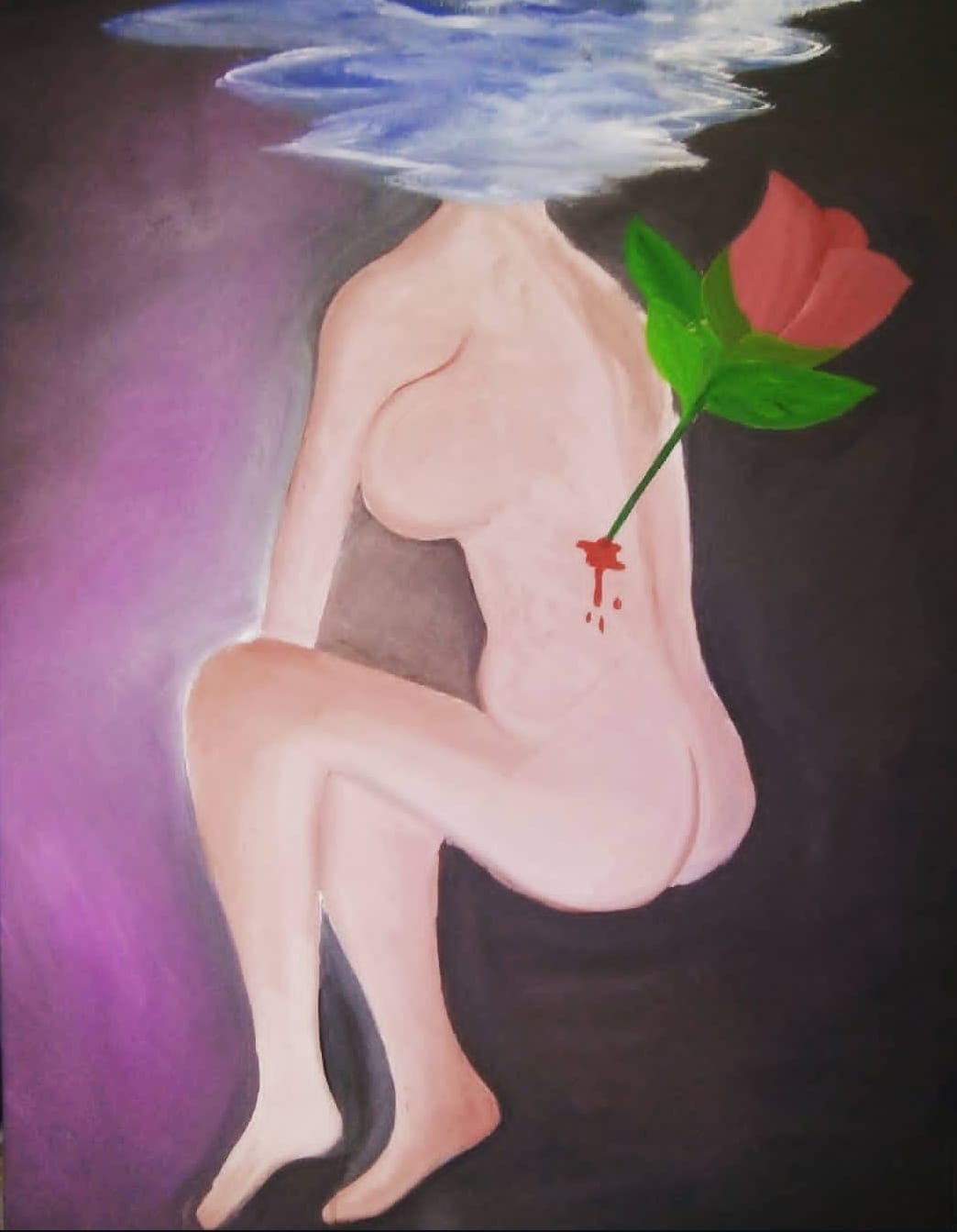 Perempuan Cibiru (Acrylic on Canvas 60 x 80 cm) - Rohmat & Madno, 2018