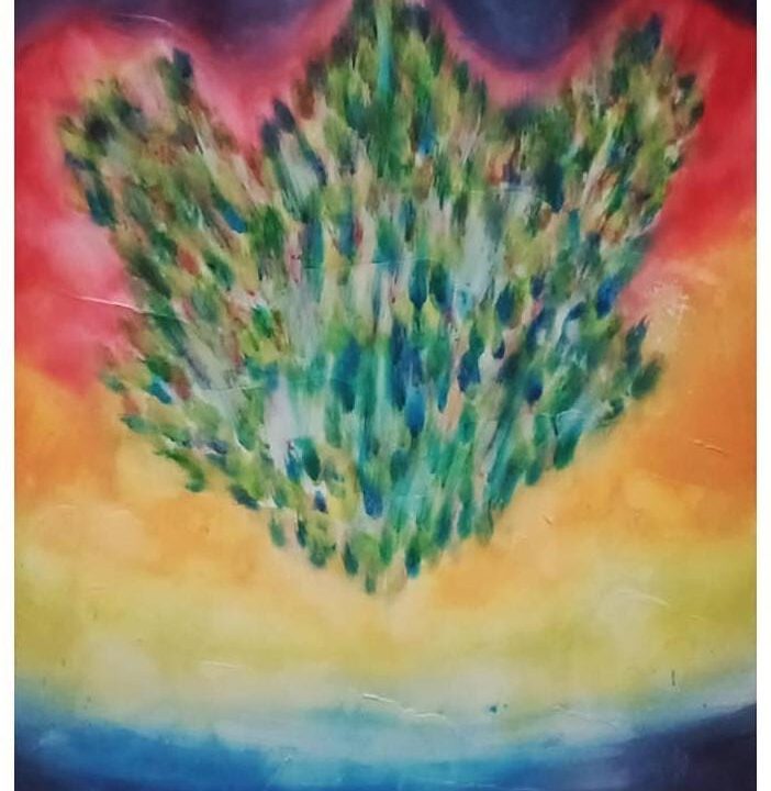"Gerutu" (Acrylic on Canvas 40 x 60 cm) - Madno, 2020